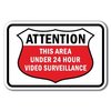 Signmission Safety Sign, 12 in Height, Aluminum, Video Surv - Att This A-1218 Video Surv - Att This